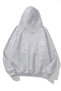 Women's Winter Minimal Leopard Bow Printed Hooded Regular Sweatshirt with Kangaroo Pocket - 2