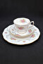 Royal Kent Porcelain Single Person Coffee, Tea Cup and Saucers 3 Pieces 150 ml