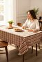 Nordic Plaid Tablecloth Washable Cotton Casual, Dowry Tablecloth - 4