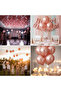 10 Pieces Rose Glitter Metallic Balloons ✨   Party & Celebration Package - 3