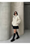 Women's Plush Jacket with Mock Neck Pockets - 6