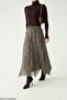 Women's Lined Shawl Pattern Chiffon Skirt