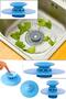 2Pcs 2 Stage Touch Sink Plug Silicone Sink Drain Stopper Strainer - 3