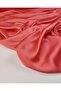 Thin Satin Fabric in Pomegranate Flower Color Width: 140 cm