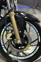 White Color Wheel Rim Stripe Sticker Set (12 Pieces) for Tvs Apache Rtr - 2