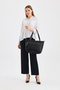 Genuine Leather, Cross Strap, Daily Bag, Women's Shoulder Bag, White 32*27*12 cm - 7