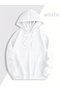Oversize Hoodie Ride or Die Printed - Unisex Hooded Sweatshirt Street Fashion White - 5