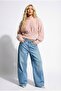 Premium Furry Mock Neck Cropped Women's Sweater - 2