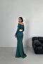 Maxi Balık Slit White Bow Graduation Evening Dress - 7