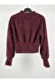 Premium Furry Mock Neck Cropped Women's Sweater - 3