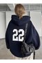 Unisex Men/Women Colorful 22 Custom Printed Cotton Oversized Hooded Sweatshirt