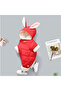 Girls Boys Baby Rabbit Eared Winter Thick Cute Lining Puffer Jumpsuit Coat - 2