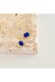 Chalcedony Drop Earrings Navy Blue