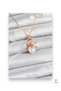 316L Steel Chain Gold Color Snowman Model Christmas Themed Women's Necklace