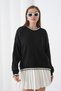 Oversized Color Block Soft Textured Knitwear Sweater Aw25Kz0107 - 5
