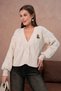 Oversized Hair Knit Textured Teddy Bear Buttoned Knitwear Cardigan Aw25Hi0067 - 2