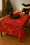 Red Tablecloth 130X170 New Year Christmas Concept