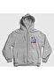 Unisex Gray Team Ufc Mma Fighter Sambo Zippered Hooded Sweatshirt 584282Tt