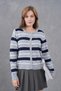 Striped Soft Textured Knitwear Cardigan Aw25Hi0068 - 4