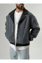 Men's Cashmere Detailed Indigo Plush Cardigan Coc2577 - 2