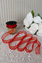 Red Chiffon Ribbon 2.5 cm 20 Meters - Wedding, Engagement, Dowry, Gift, Decoration, Birthday, Party - 3