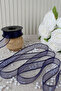 Navy Blue Chiffon Ribbon 2.5 cm 20 Meters - Wedding, Engagement, Dowry, Gift, Decoration, Birthday, Party - 2