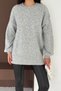 Oversized Basic Soft Textured Knitwear Sweater Aw25Kz0115 - 4