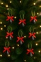 ✨   Christmas Pine Tree Ornaments – Black Tiny Bells Set of 8 - 2