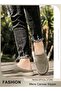 Men's Loafer Mules, Classic Canvas Slippers with Arch Support, Slip On Casual Loafers Shoes for Men, - 3