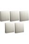 Legrand Mallia Senses Switch, Champagne Finish, Screw Terminals, 16A 250V, Pack of 5 (2 Gang 2
