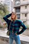 Striped Green Cropped Jacket - 5