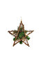 Hanging Rattan Star Gold 30x11x30cm - 2