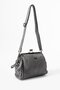 Washed Leather Clip-On Zippered 3-Compartment Scholarship Shoulder Bag Gray Model:(571-13t) - 3