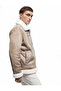 Zippered Plush Collar Winter Faux Suede Jacket with Pocket Detail - 2