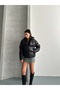 Women's Gel Padding Hooded Zippers Waterproof Inflatable Coat 25222 - 8