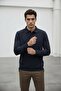 İnterview Elvira Polo Yaka Basic Lacivert Sweatshirt - 2