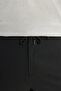 Men's Black Slim Fit Slim Fit Seersucker Patterned Tie-Waist Travel Casual Trousers with Side Pockets - 7