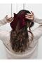 Women's Red Velvet Bow Elastic Hair Clip - 2