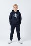3 İplik K Hooded Kangaroo Pocket Thick Sh Fleece-Lined Footbal Club Print Detailed Boys' Tracksuit Set - 2