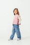 Girl's Knitwear Vest-Shirt-Denim Pants 3-Piece Set - 2