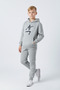 3 İplik K Hooded Kangaroo Pocket Thick Sh Fleece-Lined Footbal Club Print Detailed Boys' Tracksuit Set - 3