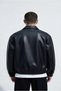 Men's Oversized Vintage Premium Fur-Lined Leather Jacket - 4