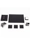 8 Pieces Black Leather Desk Mat Set New Business Gift Economical Quality Desk Mat Set Office Gift - 2