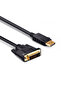 كابل محول من منفذ العرض إلى DVI 24+1 بطول 1.5 متر - 4