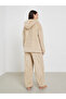 Embroidered Slogan Fleece Hoodie and Joggers Set - 5