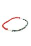 Choker Model Natural Red Coral Turquoise and Pearl Necklace - 2
