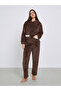 Bear Ears Hooded Contrast Pocket Top and Pyjama Set - 2