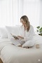 100% Cotton Muslin Women's Pajama Set - White - 3