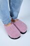 (Orlina) Women's Tedy Sabo Platform Pink Slippers - 2