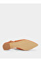 Tan Suede Block Heel Slingbacks Shoes - 6